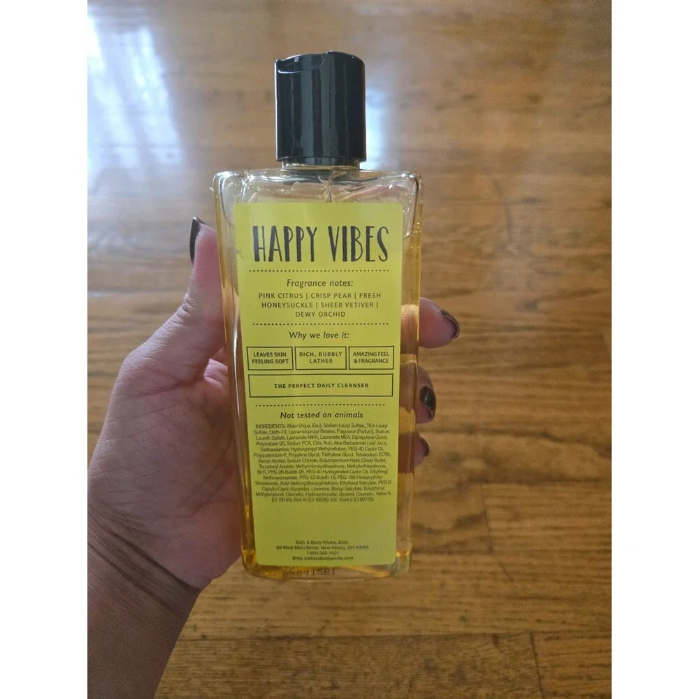 Bath & Body Works Happy Vibes Shower Gel 8 oz Retired Scent New
